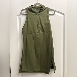HALARA Olive Green Sleeveless Dress